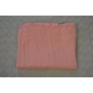 Modern Baby Solid Peach Color Swaddle Blanket Muslin Cotton Light Orange